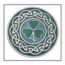 BROOCH CELTIC KNOT + SHAMROCK